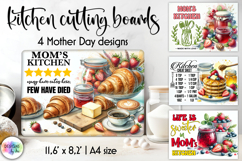 Mom’s Kitchen Cutting Board Sublimation, Mother Day Gifts Product Image 1