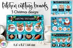 Christmas Treat Board Sublimation, Santa&#039;s Tray PNG Product Image 1