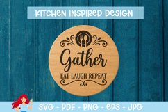 Gather, Eat, Laugh, Repeat SVG Product Image 1