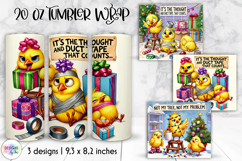 Funny Christmas Tumbler Wrap, Sarcastic Christmas Tumbler Product Image 1