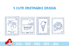 30 Summer Italy postmark, mail delivery stamps Product Image 3