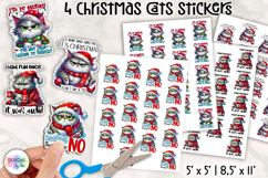 Grumpy Cat Christmas Stickers, Funny Cats Stickers, Sarcasm Product Image 1