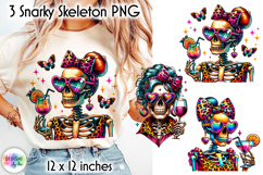 Funny Snarky Skeleton Clipart, Sarcastic Skeleton Clipart Product Image 1
