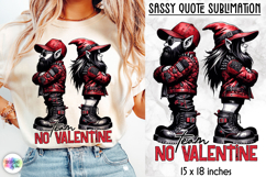Anti Valentine Gnomes Sublimation Bundle, Sassy Quotes Product Image 5