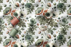 Spring Flowers Seamless Patter, Vintage Floral Pattern Product Image 3