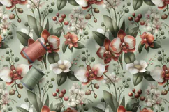 Spring Flowers Seamless Patter, Vintage Floral Pattern Product Image 4