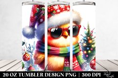 Vibrant Caricature Chicken with Christmas Vibe, 20 Oz Product Image 2
