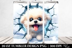 Funny Bichpoo Ice Landscape Tumbler 20 oz Product Image 2
