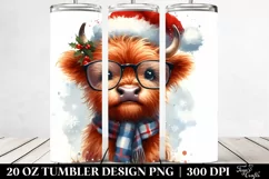 Cute Watercolor Baby Cow Clipart Product Image 2