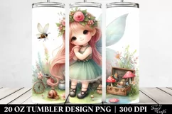 Whimsical Cute Fairy Design 20 Oz Tumbler Product Image 2