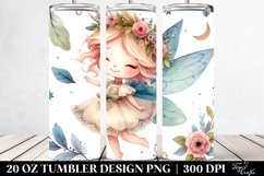 Cute Fairy in Watercolor, 20 Oz Tumbler Product Image 2