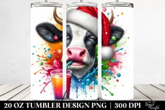 Colorful Cow Drink Tumbler Product Image 2