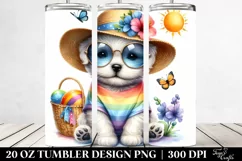 Cute Puppy Sun es | 20 Oz Tumbler Product Image 2