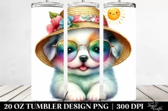 Cute Puppy Sun es | 20 Oz Tumbler Product Image 2