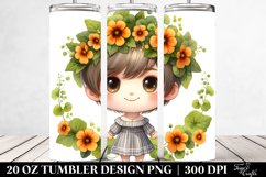 Small Watercolor Nasturtium | 20 Oz Tumbler Product Image 2