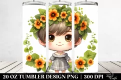 Small Watercolor Nasturtium | 20 Oz Tumbler Product Image 2