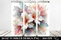 Abstract Azalea Design, High-Quality 20 Oz Tumbler Product Image 2