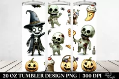 Funny Halloween Zombie Tumbler Design Product Image 2