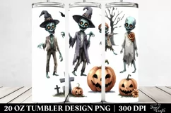 Funny Halloween Zombie Tumbler Design Product Image 2