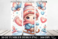 Cute Heart Butterfly, Sublimation Clipart Product Image 2