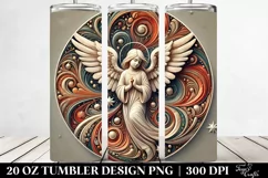Colorful Christmas Angel Clipart Product Image 2