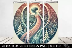 Colorful Christmas Angel Clipart Product Image 2