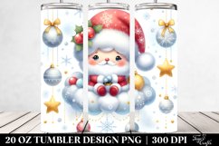 Whimsical Santa with Ornaments 20 Oz Tumbler Product Image 2