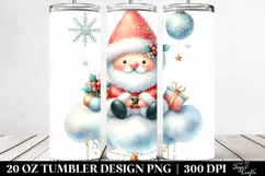Whimsical Santa with Ornaments 20 Oz Tumbler Product Image 2