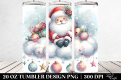 Whimsical Santa with Ornaments 20 Oz Tumbler Product Image 2