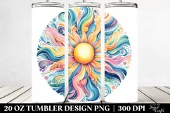 Colorful Pastel Sun | 20 Oz Tumbler Product Image 2