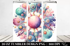 Colorful Pastel Sun | 20 Oz Tumbler Product Image 2