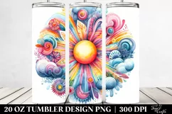 Colorful Pastel Sun | 20 Oz Tumbler Product Image 2