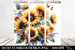Vibrant Sunflowers 20 Oz Tumbler Product Image 2