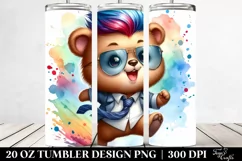 Baby Bear Watercolor Tumbler Product Image 2