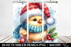 Cool Chicken with Santa Hat 20 Oz Tumbler Product Image 2