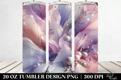 Lilac Watercolor Decor | 20 oz Tumbler Product Image 2