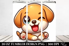 Colorful Labrador Retriever Winking | 20 Oz Tumbler Product Image 2
