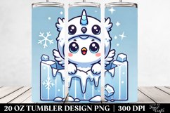 Cute Baby Owl Coming from Icy Wall, 20 Oz Tumbler Product Image 2