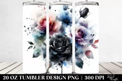 Colorful Black Roses Tumbler Product Image 2