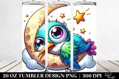Colorful Baby Hummingbird Napping | 20 Oz Tumbler Product Image 2