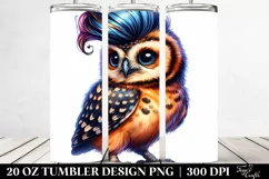 Cute Baby Owl Model Pose | 20 oz Tumbler Product Image 2