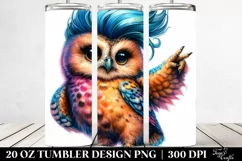 Cute Baby Owl Model Pose | 20 oz Tumbler Product Image 2