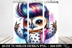 Cute Baby Owl Model Pose | 20 oz Tumbler Product Image 2