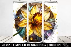 Daffodil Wood Splash | 20 Oz Tumbler Product Image 2