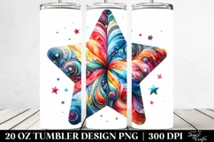 Colorful Star | 20 Oz Tumbler Product Image 2