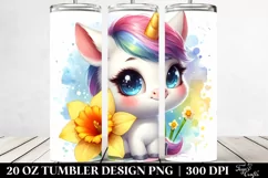 Baby Unicorn Daffodil Splash | 20 Oz Tumbler Product Image 2