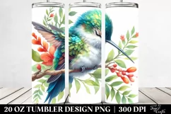 Sleeping Baby Hummingbird Clipart, Transparent 20 Oz Tumbler Product Image 2