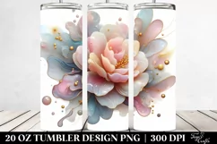 Glossy Camellia 20 oz Tumbler Product Image 2