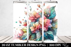 Pastel Small Begonia Clipart 20 Oz Tumbler Product Image 2