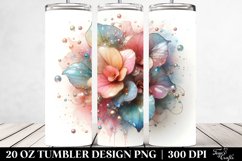 Glossy Begonia Watercolor Clipart Product Image 2